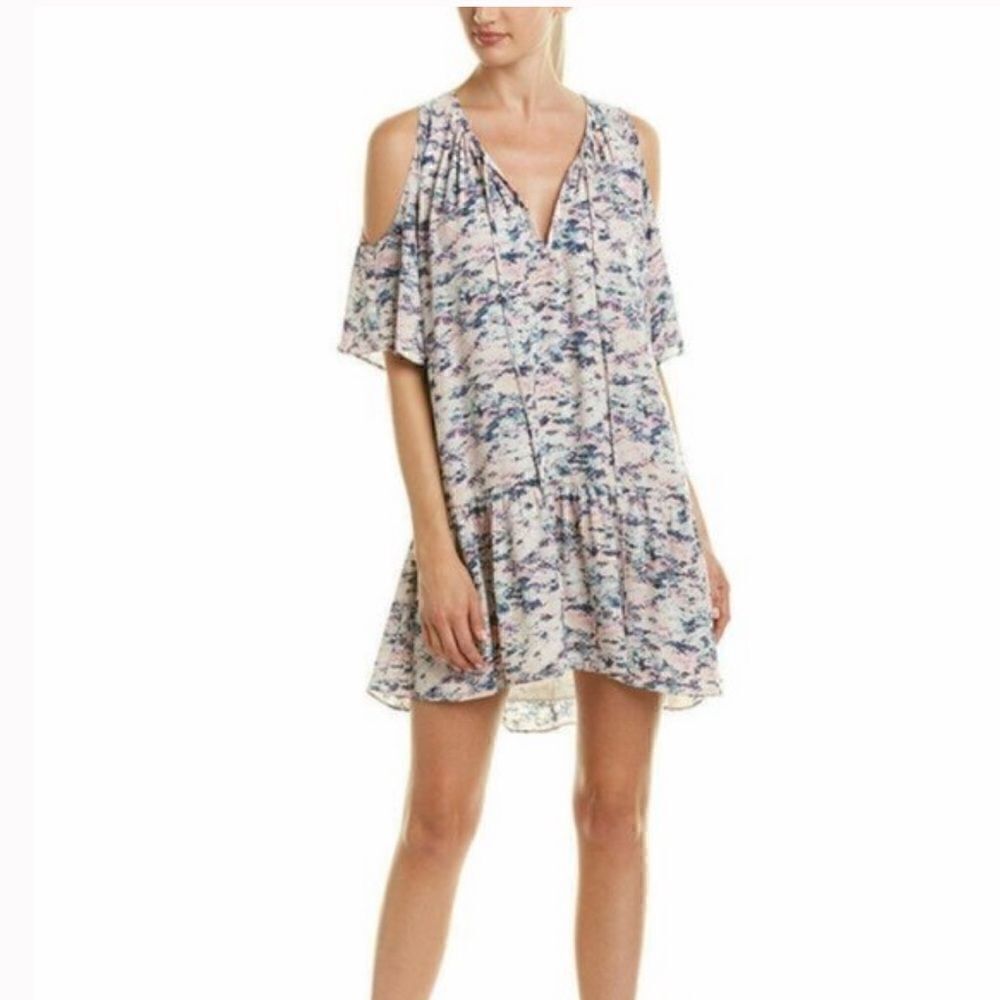 Amanda Uprichard Ora Snake Cold Shoulder Dress.Size M